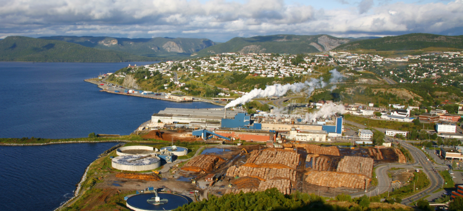 Birdseye view of New Brunswick, Canada